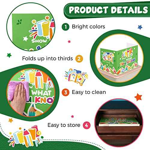 36 Pcs Desk Dividers Privacy Boards for Student Classroom Privacy Folders for Student Desks Study Carrels Reduces Distractions for School Tests, 15.76 x 13.3 x 11.8 inches(What You Know)