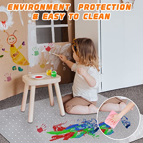 SHAREWIN Office Chair Mat for Carpet Floors, 47" x 59" Clear Desk Chair Mats for Low Pile Carpeted Protector, Sturdy PVC Computer Chair Mats Anti-Slip and Easy to Clean for Home & Office