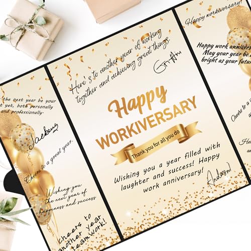 Black Gold Happy Workiversary Alternative Signature Guest Book – DARUNAXY (Variation: Black Gold)