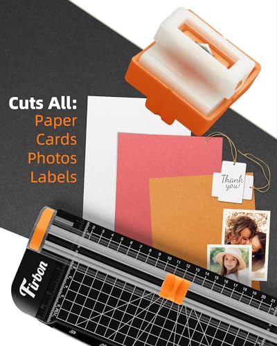 Firbon Orange Paper Cutter Replacement Blades for A4, A5 & More - Safe, Sharp, Durable