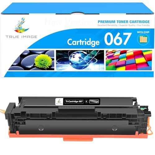 TRUE IMAGE Compatible 067 Black Toner Cartridge Replacement for Canon 067 067H Work for Canon Color ImageCLASS MF653Cdw MF654Cdw MF656Cdw, LBP632Cdw LBP633Cdw Printer (Black, 1-Pack)