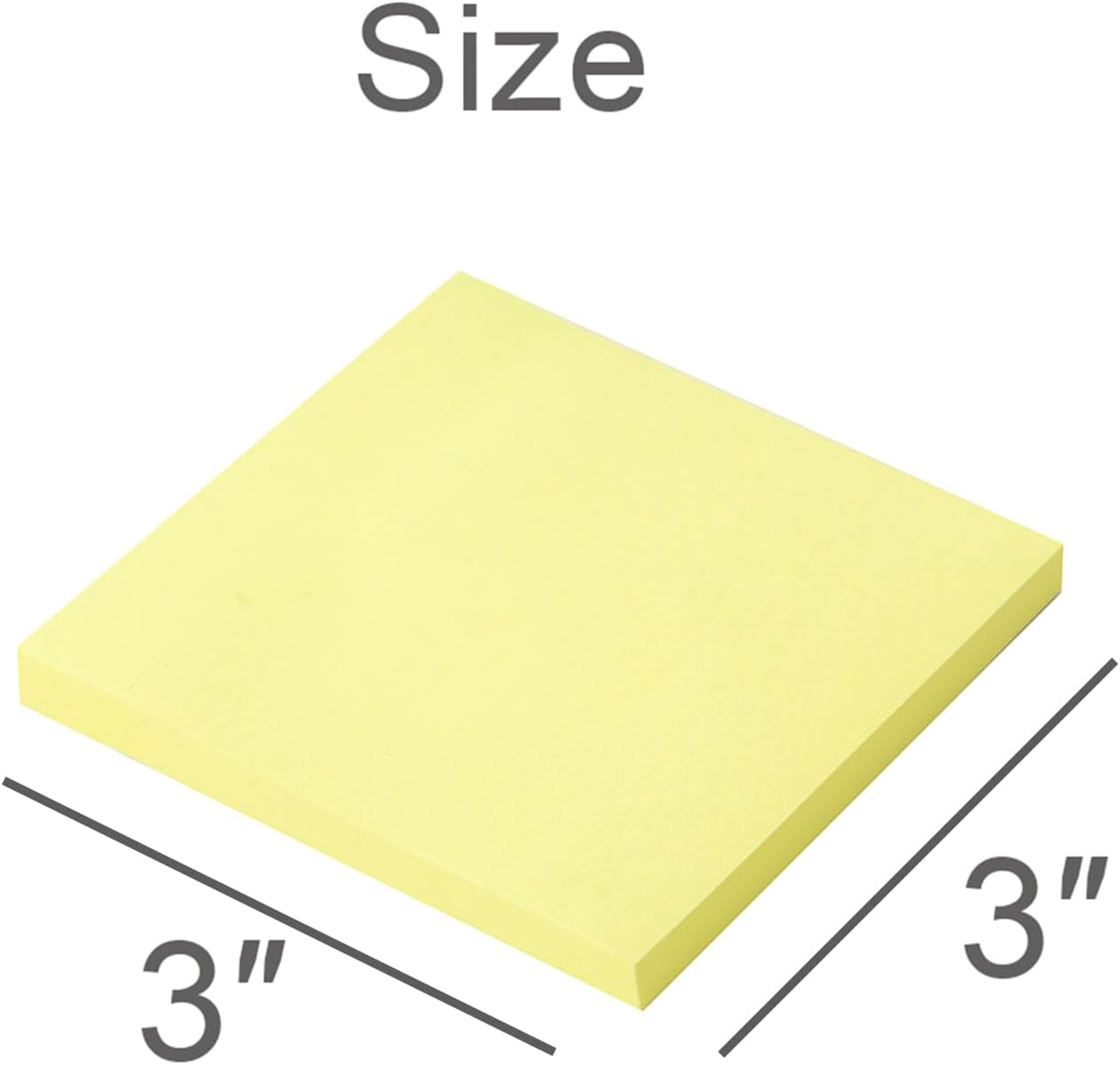 (16 Pack) Sticky Notes 3x3, Self-Stick Pads Bright Colors Sticky Note, Recyclable, Easy to Stick for Home, Office, Notebook