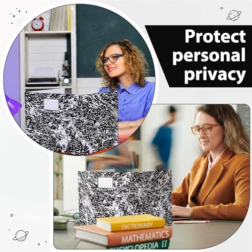 Sabary 24 Pack Desk Dividers for Students, Office Privacy Screens, Marble Black
