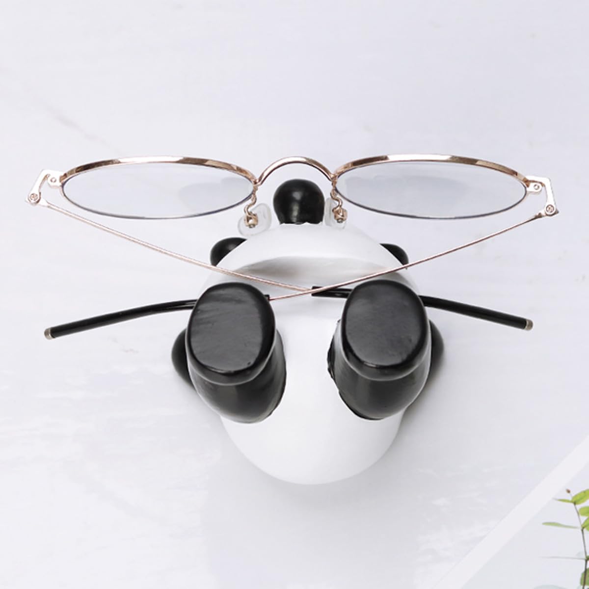 JARPSIRY Cute Panda Glasses Display Stand for Nightstand, Funny Decorative Eyeglass Sunglass Holder, Home Office Desk Decoration (Handstand Panda)