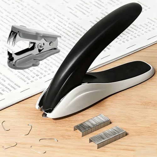 Auterflym Staple Remover & Puller – 2-Pack, Ergonomic, Tear-Free Paper Protection