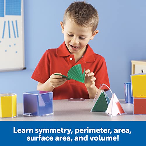 Learning Resources Folding Geometric Shapes Set for Math & STEM Education - Shapes