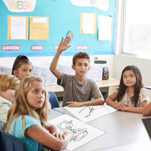 26 Pack Small Dry Erase Boards Classroom Pack 12 x 9 Inch Double Sided Mini White Boards Dry Erase LapBoards for Teacher Supplies with 26 Erasers and 26 Markers