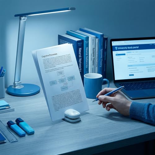 Desktop Paper Clamp Holder for A4 Documents, Non-Slip Office Organizer