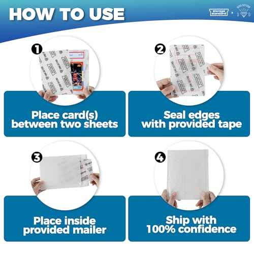 Ding Defend Card Shipping Kit Envelope Bubble Mailers - Includes 110 4¡¯¡¯ x 6¡¯¡¯ Semi-Transparent Small Padded Envelopes/Protectors, 55 Small Bubble Mailers, 240 Tape Seals for Collectible Cards & Slabs