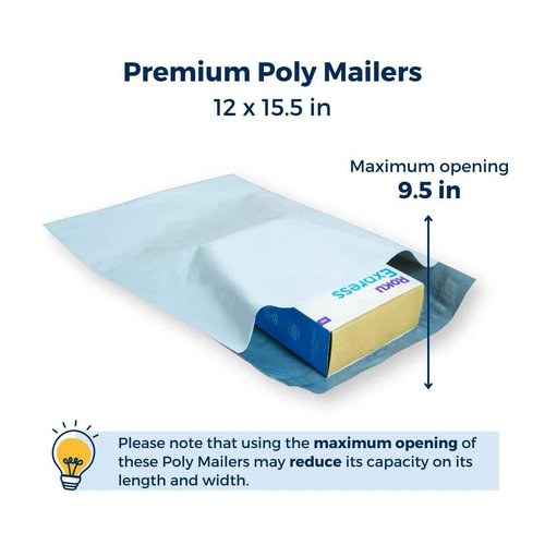 ParaPaquetes 500 pack Ecommerce Mailing Bags Envelopes 11 3/4 X 15 3/4 In
