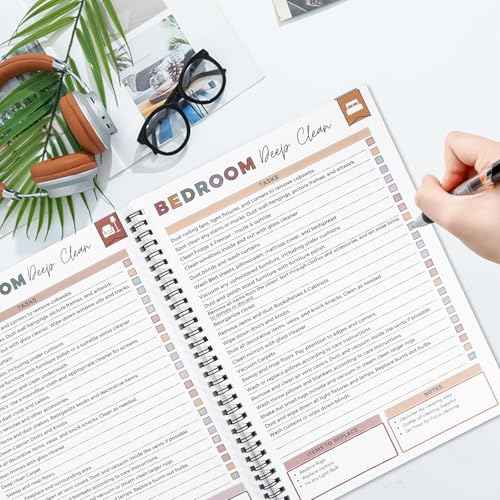 Adhd Cleaning Planner for Adults and Teens Adhd Cleaning and Organizing Planner Cleaning Schedule and Checklist Notebook List Daily Weekly Monthly for Home Chore Chart Adhd Daily Planner