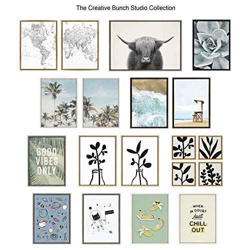 Kate and Laurel Blake This Week Framed Teal Printed Glass Dry Erase Wall Art by The Creative Bunch Studio, 18x24 Gray, Weekly Calendar Decorative Wall Organizer