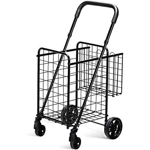 ReunionG Outdoor Utility Cart Wagon, Black, 12" x 12" x 12"