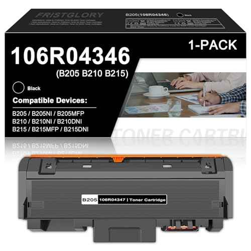 B205 / B210 / B215 Black High Yield Toner Cartridge (3,500 Pages/Pack) Replacement for Xerox 106R04347 106R04346 Toner Cartridges Work for B205NI B210DN215DNI Printer (1BK)