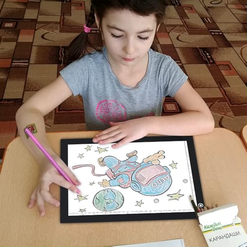 ME456 14-Inch Black USB Light Box for Tracing and Drawing