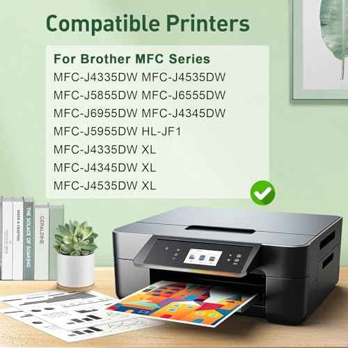 KINGWAY LC406XL LC406 Ink Cartridges for Brother Printer Replacement for Brother LC406 Ink Cartridges for MFC-J4335DW MFC-J4535DW MFC-J5855DW MFC-J6555DW MFC-J6955DW MFC-J4345DW HL-JF1 Printer