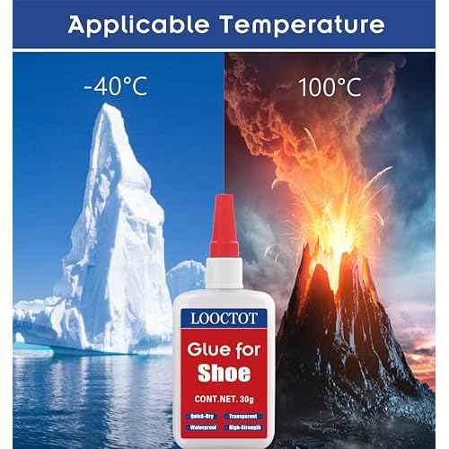 30g Shoe Glue,Boot Glue,Super Instant Glue for Shoe and Sole Repair,Shoe Heel Repair,Bonding Various Materials Such as Rubber,Leather;Waterproof Clear