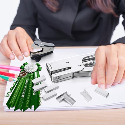 Fullhawl Silver Stapler Set with 1000 Staples & Remover | Heavy-Duty Office Desktop