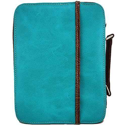Western Style Embroidered Verse Scripture Bible Cover Book Bibles Carrying Case for Women Extra Strap Purse Messenger Bag