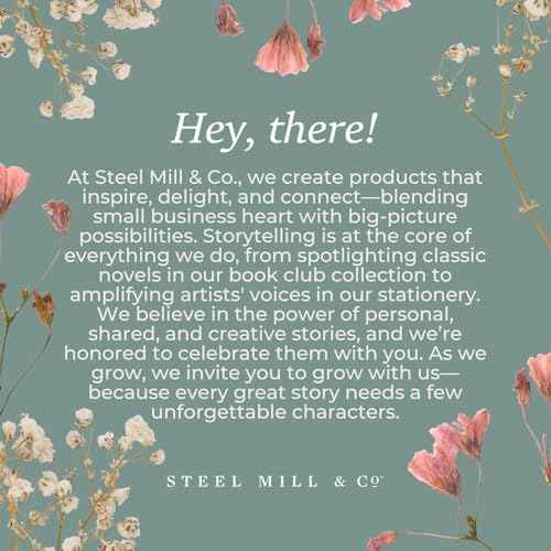 Steel Mill & Co Glitter Bomb Pen Set of 2, Wicked-Inspired Ballpoint Pens with Quotes, Sparkling Pens with Black Ink, Giftable Office Supplies (Pink and Green)