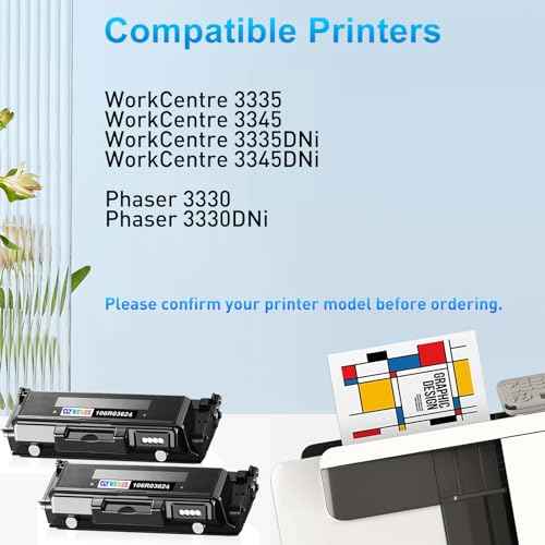 3330 3335 Toner Cartridge Replacement for Xerox 106R03624 for WorkCentre 3335 3345 Phaser 3330 Printer Extra High Yield - 15,000 Pages (Black, 2-Pack)