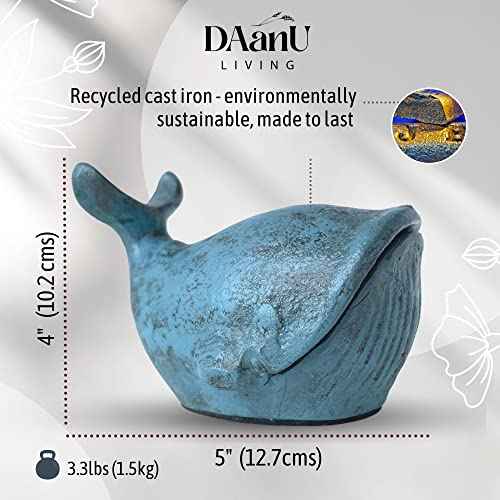 Cast Iron Decorative Door Stop - Bookend - Beach and Nautical D?cor - Heavy Door Stopper, Beach Decoration for Home - Recycled Cast Iron Heirloom Piece