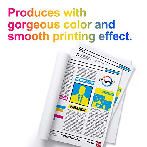 Uniwork 702XL 702 XL 702 Ink Cartridges Remanufactured Ink High Yield Replacement for Epson 702XL 702 702 XL T702XL use with Pro WF-3720 WF-3730 WF-3733 Printer (Black Cyan Magenta Yellow, 4 Pack)