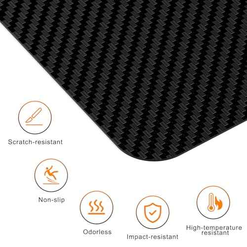63 x 51 Inches Office Chair Mat for Hardwood Floor - Black Computer Chair Mat Easy Glide Easy Clean Anti-Slip No Curling - Desk Floor Mat Hard Floors for Home/Office