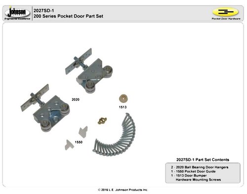 Pocket Door 200 Ser Hdwr Only
