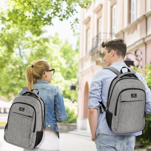 MATEIN Extra Large 18.4 Inch Laptop Backpack - TSA Friendly Travel & Anti-Theft Design | Grey