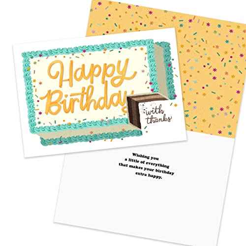 Hallmark Business Bulk 25 Pack Assorted Birthday Cards for Employees & Customers (Celebrated & Appreciated), 5 x 7 Cards, Message Inside, Envelopes Included