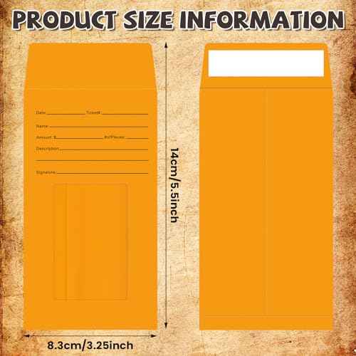 500 Pcs Jewelry Repair Envelopes Bulk, 3 1/8 x 5 1/2 Inch Jewelry Window Envelopes for Rings, Earrings, Necklace, Bracelets