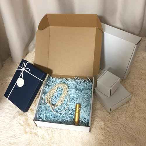 10x10x3 inch Shipping Boxes, White Corrugated Cardboard Box Literature Mailing Shipping Packaging Recyclable Storage Boxes and Craft Gifts Giving Products Business White Box Set of 25 (10''x10''x3'')