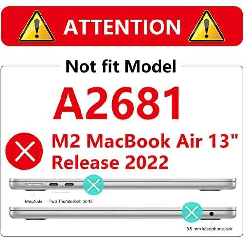 Mektron Heavy Duty Casefor MacBook Air 13 inch 2020 2019 2018 Release Model A2337 M1 A2179 A1932, Shockproof Durable Protective Hard Shell with Fold Kickstand£¬Avocado Green