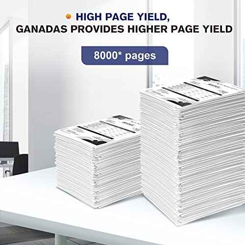 GANADAS TN850 High Yield Compatible Toner Cartridge - TN850 TN820 Toner Cartridge - Replacement for Brother HL-L6200DW MFC-L5850DW HL-L5200DW MFC-L5900DW HL-L6400DW MFC-L5800DW (2 Pack, Black)