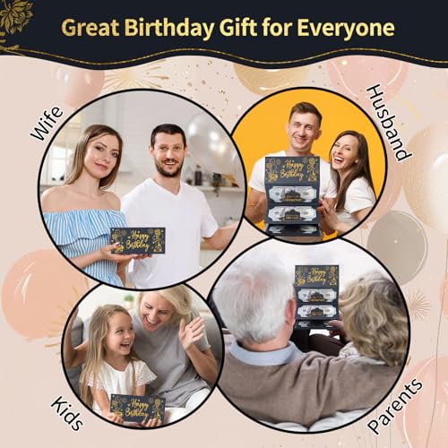 Birthday Money Envelope for Cash Gifts, Elegant Birthday Card Holder