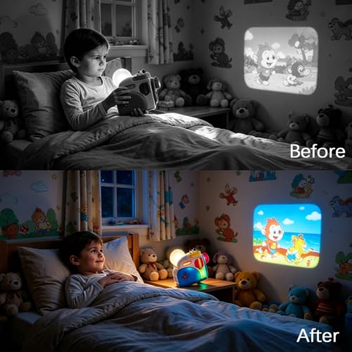 Adjustable Projector Stand for Little Tikes Story Dream Machine, 0-45° Tilt, Tripod Thread & Anti-Slip Pads