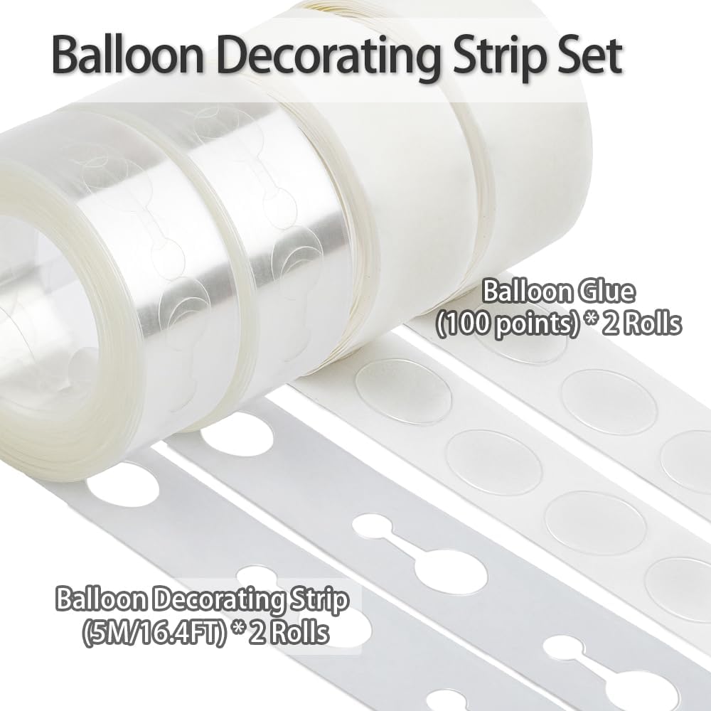 Skiennix Balloon Arch Kit - 32.8ft Balloon Garland with 200 Glue Points for Weddings & Parties
