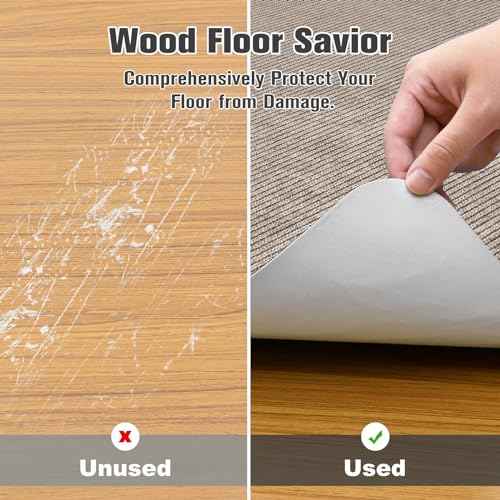 Placoot Desk Chair Mat for Hardwood Floor Corduroy Surface 1/6" Thick 55"x35" Office Chair Mat for Rolling Chairs-100% Large Anti-Slip Backing Under Desk Low-Pile Office Rug Floor Mat