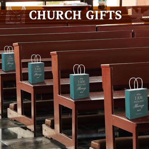 Zhanmai 72 Pcs Christian Gifts Bulk Gifts for Christian Women Faith Based Inspirational Gift for Women Include Bible Verse Paper Bags Ballpoint Pens Notebook Bookmark Inspirational Bracelet Keychain