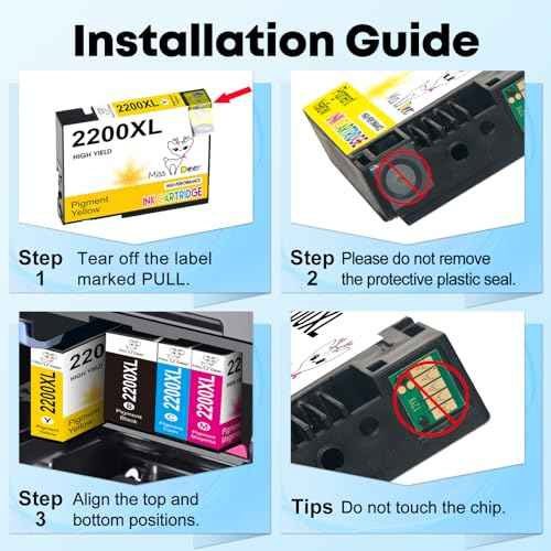 Miss Deer Compatible PGI-2200XL Pigment Ink Cartridges Work with Maxify MB5020 MB5320 MB5120 iB4120 and iB4020 Printers (2 Pigment Black, 2 Cyan, 2 Magenta, 2 Yellow) 8-Pack