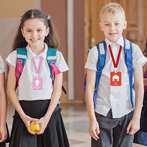 Fun-Plus Type A 12 Pack Classroom Hall Pass Lanyards Set for Teachers & Students