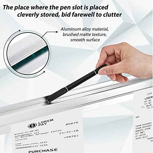 Irenare Ticket Holder for Restaurants 36/48/60" Ticket Check Rack Order Holder Rail Display Slide Rack for Commercial Kitchens, Cafes, Pubs & Bars(48 Inch,2 Pcs)