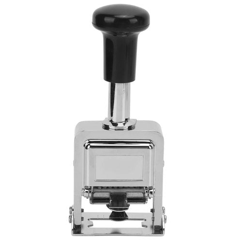 Number Stamp, 5 Digit Automatic Jump Numberer, Professional Self Inking Zinc Alloy Numbering Machine with Ink for Document Identification Numbers, Date, Serial Number, Tickets