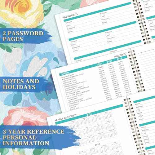 2026 Monthly Planner - 2026 Calendar, Jan. 2026 to Dec. 2026, 9'' x 11'', 12 Months Planner 2026, Monthly Tabs, Notes Pages, Back Pocket