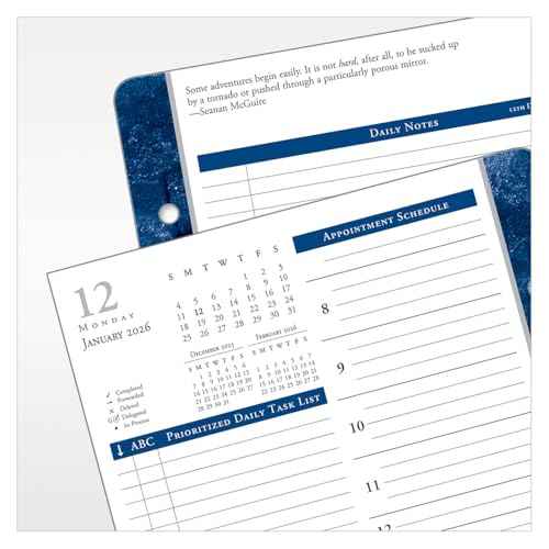 FranklinCovey - Monticello Planner Refill | Two Pages Per Day Ring-Bound (Classic, Jan 2026 - Dec 2026)