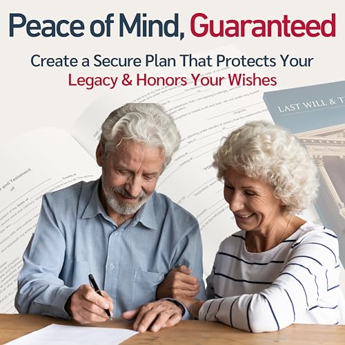 Last Will and Testament Kit 2026 – Attorney-Prepared, 50-State Forms with Instructions, Codicil & Estate Planner (1 Pack) – BUCK U.S.A
