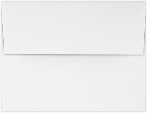 LUXPaper A4 Invitation Envelopes | 4 1/4" x 6 1/4" | Bright White | 70lb. Text | 500 Qty
