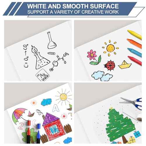 Rsgift 26x16.5 Trifold Poster Boards with Double Sided Tapes and Cardboard,Corrugated Display Boards,Professional Presentation Boards for School Project, Exhibitions(4PACKS)