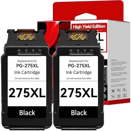 High Yield PG-275 Black Ink Cartridge Compatible for Canon 275 275XL Replacement for Cannon 275 Black Ink Compatible for Canon TR4720 TS3722 TS3522 TR4700 TS3500 TS3700 TS3520 TS3720 TR4722 Printer